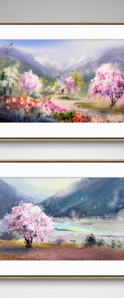 Spring Sonata (Diptych) by Eugenia Gorbacheva