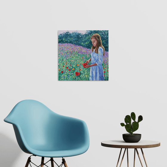 Summer Dreaming - girl in meadow