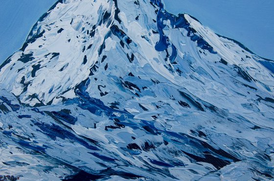 Matterhorn. Zermatt - original oil painting on stretched canvas
