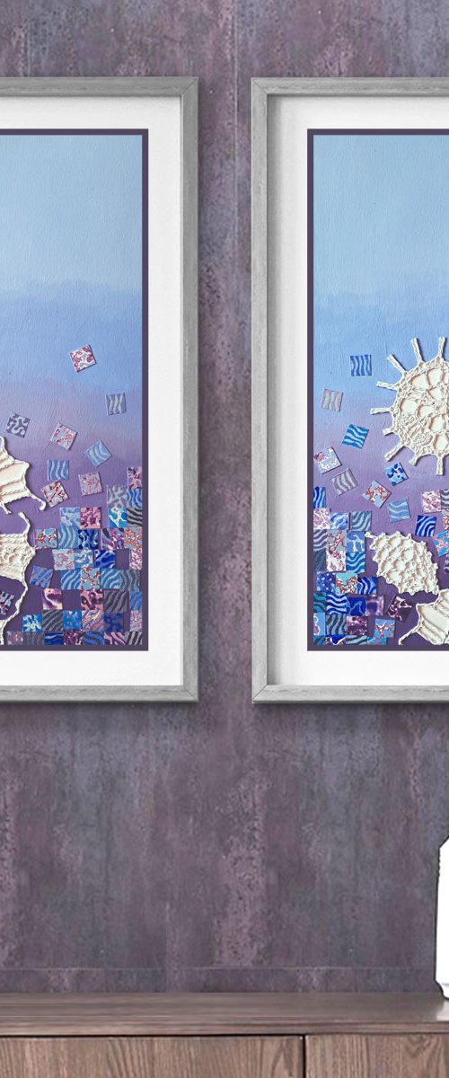 Coral Gardens, set of 2 by Mariia Raskin