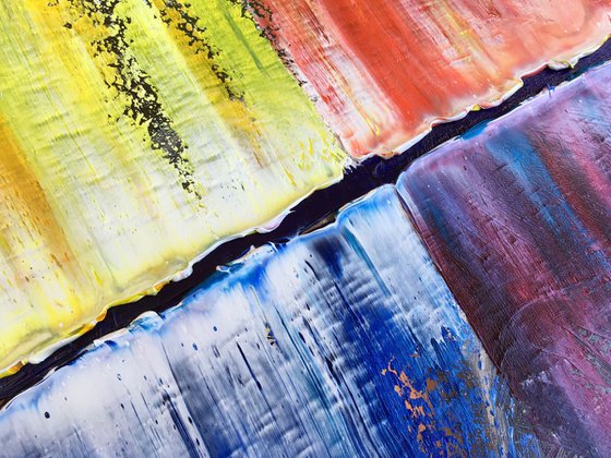 "Build Me Something" - Special Price + FREE USA SHIPPING - Original Large PMS Abstract Diptych Oil Paintings On Canvas - 30" x 48"