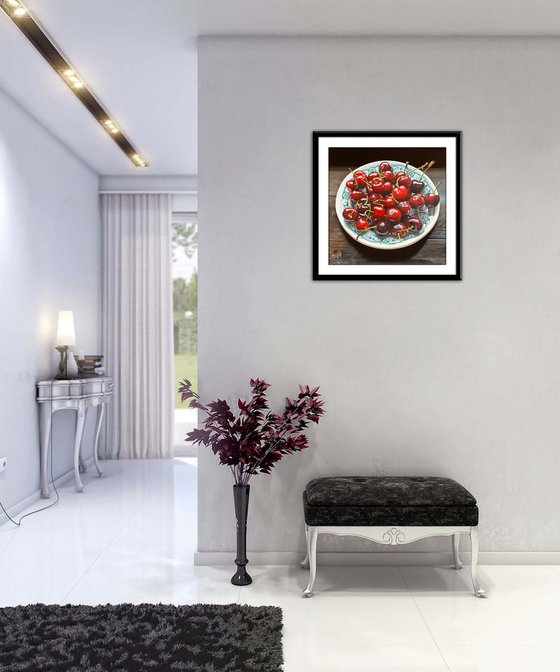 Cherries on a Plate II