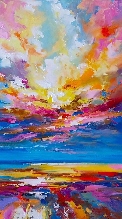 Abstract morning seascape 06 by Andrej  Ostapchuk
