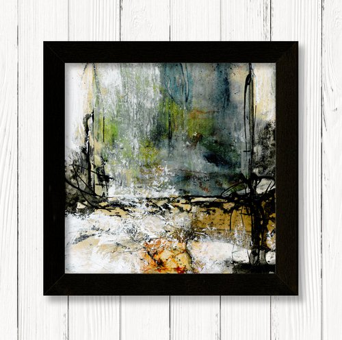 Rituals In Abstract 1 - Framed Mixed Media Abstract Art by Kathy Morton Stanion by Kathy Morton Stanion