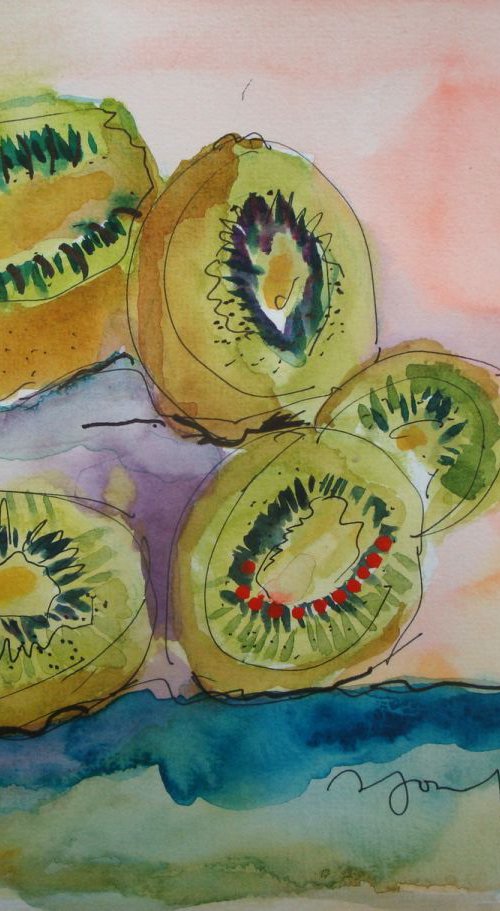 kiwis by Marie-France OOSTERHOF PGE