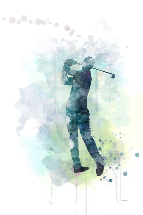 Golfer 3 by Marlene Watson