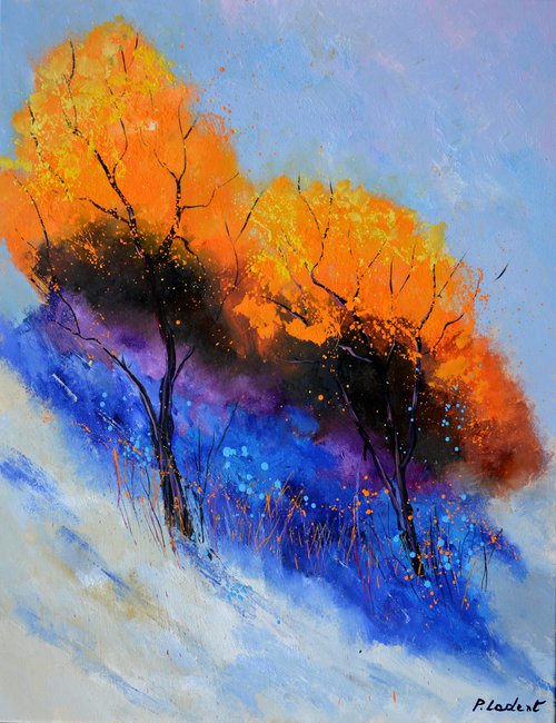 Two orange trees by Pol Henry Ledent