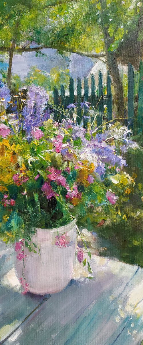 Wildflowers in a vase by Valentina Andrukhova