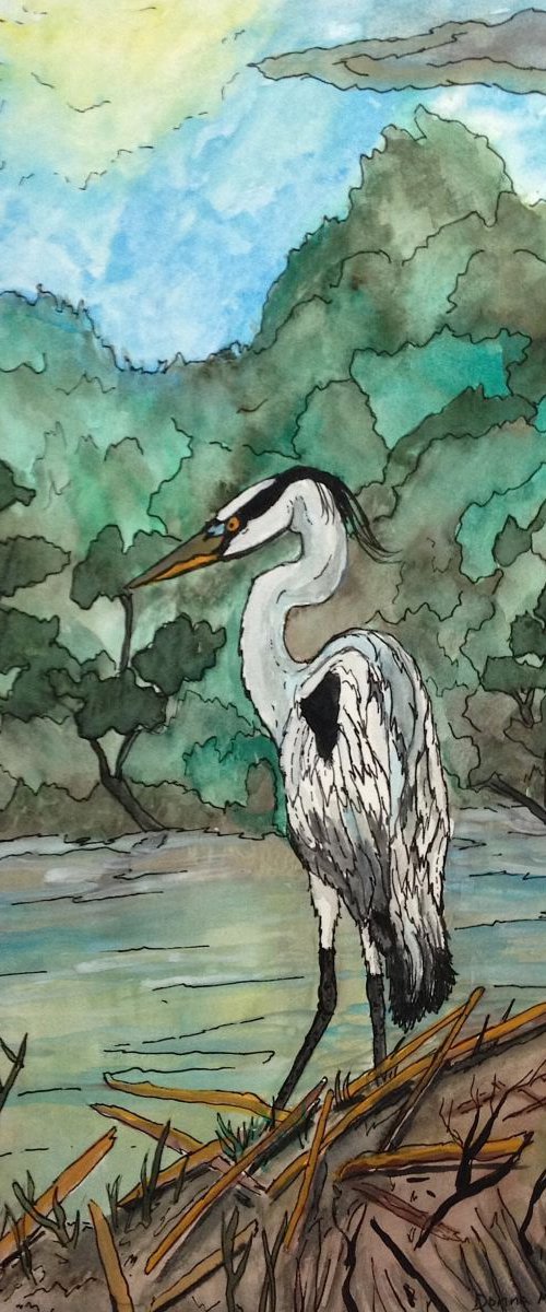 Heron by Donna Daniels