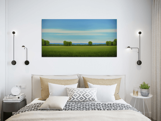 Summer Field - Blue Sky