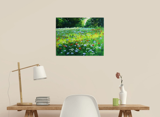 Sunrise and Wildflowers