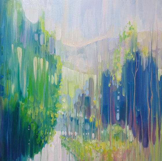 Enchanted - a large summer landscape painting
