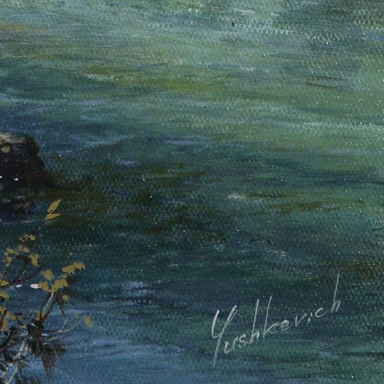 Mountain River in Autumn