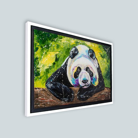 PANDA ( FRAMED 26''X19'' )