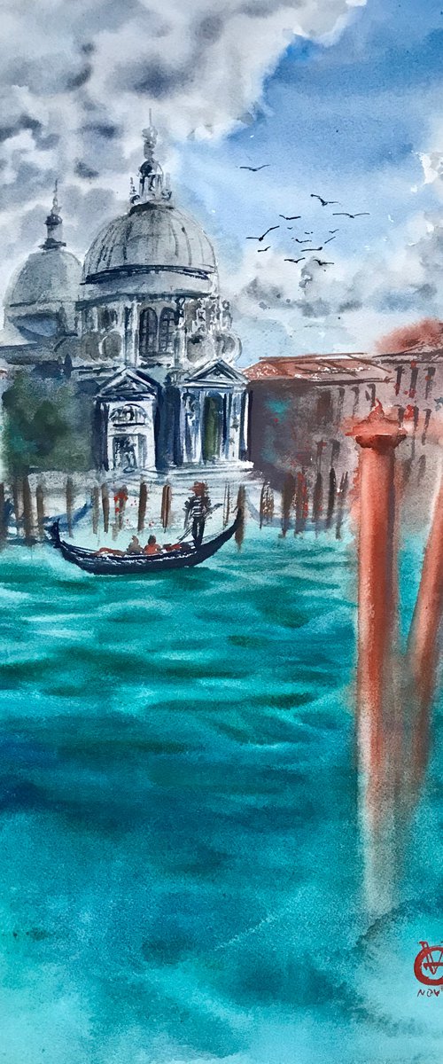 Santa Maria della Salute by Valeria Golovenkina