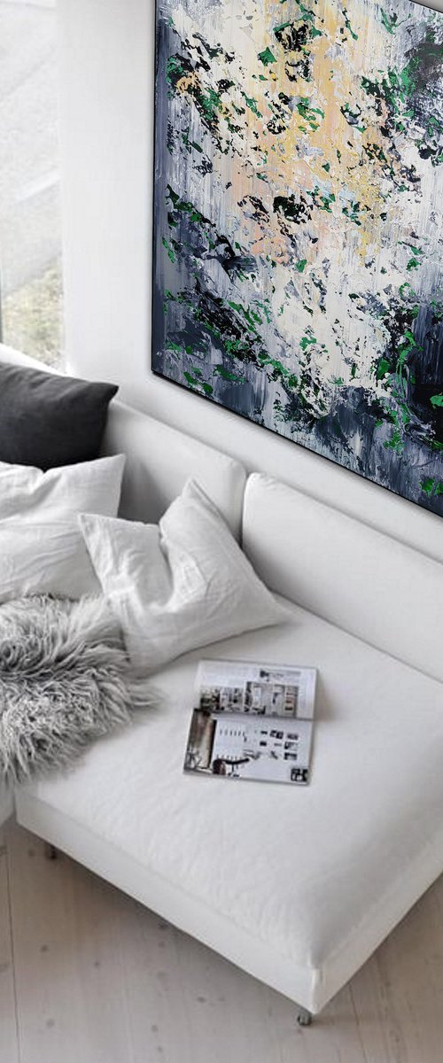 150x100cm. / abstract painting / Abstract 22149 by Alex Senchenko