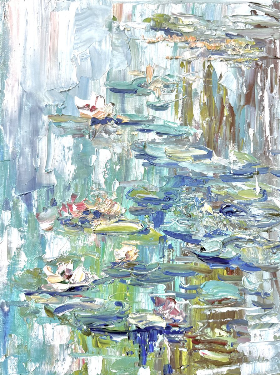 Garden. Water Lilies/ By Irina Alexandrina, 9 X 12, Artwork For Sale On Artfinder