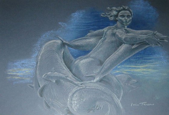 Mermaid with Dolphins