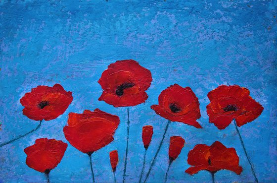 Red poppies