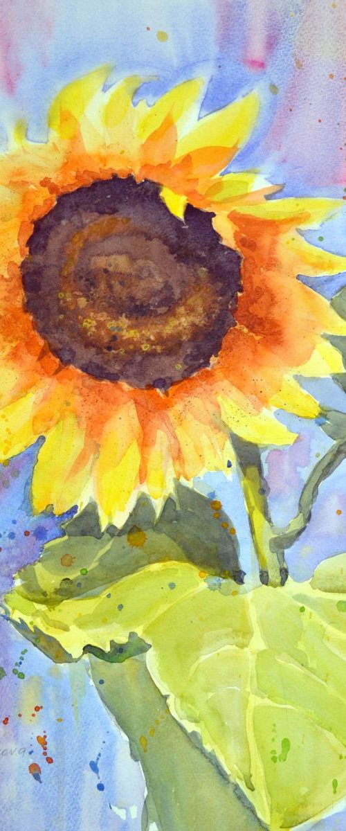 Sunflower. by Irina Ushakova