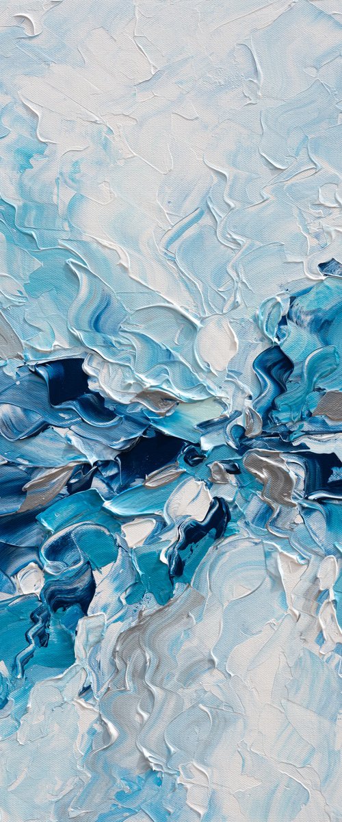 Whispering blue by Olga Tkachyk