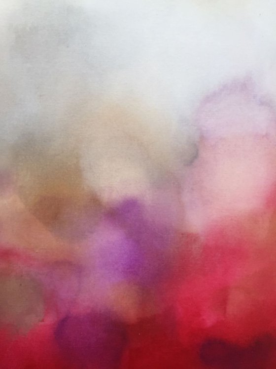 red meets purple (60 x 50 cm ) Dee Brown
