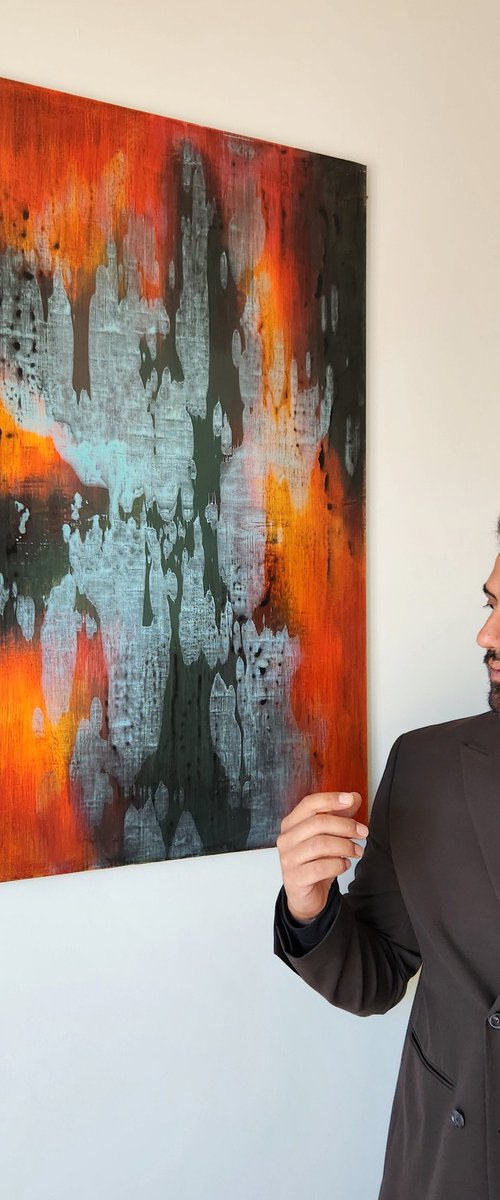 AFTERLIGHT VI - Abstract Painting by Orvvet