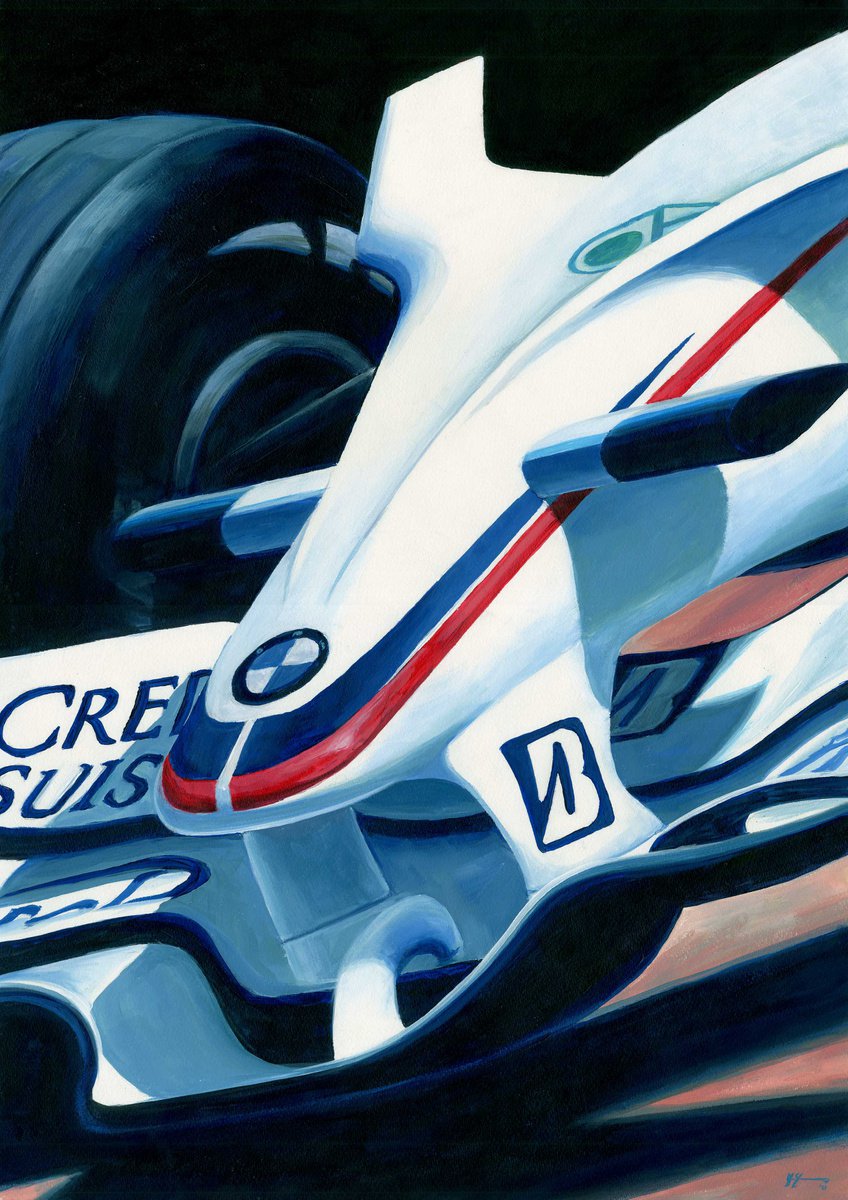 Robert Kubica | 2008 Canadian Gp Winner By Alex Stutchbury, 18 X 25, Artwork For Sale On Artfinder
