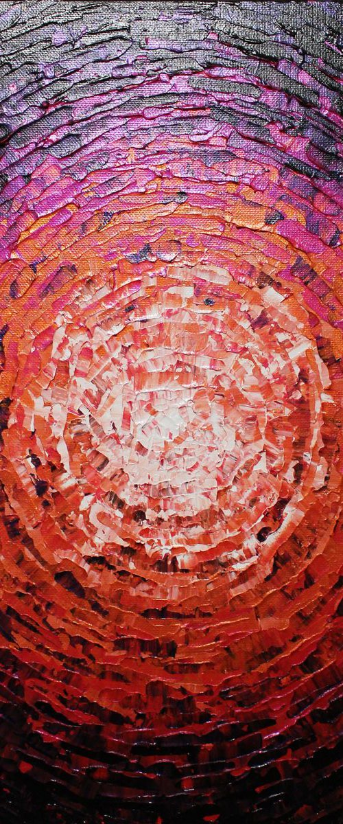 Shine of iridescent orange pink glow by Jonathan Pradillon