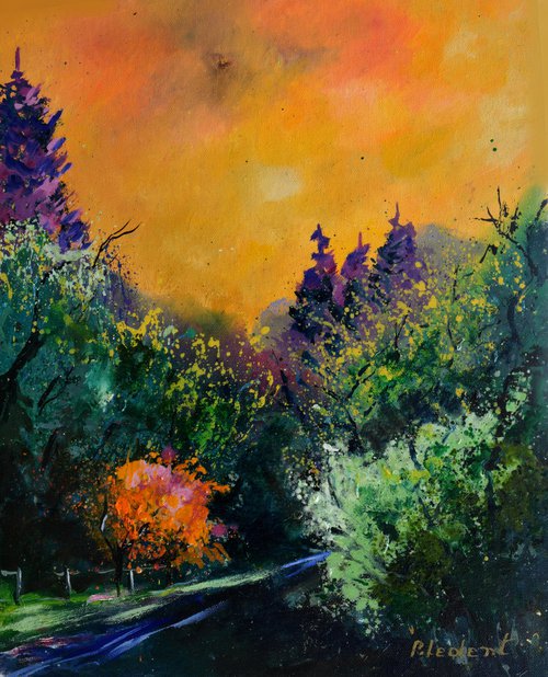 Sunset in my countryside  -45 by Pol Henry Ledent