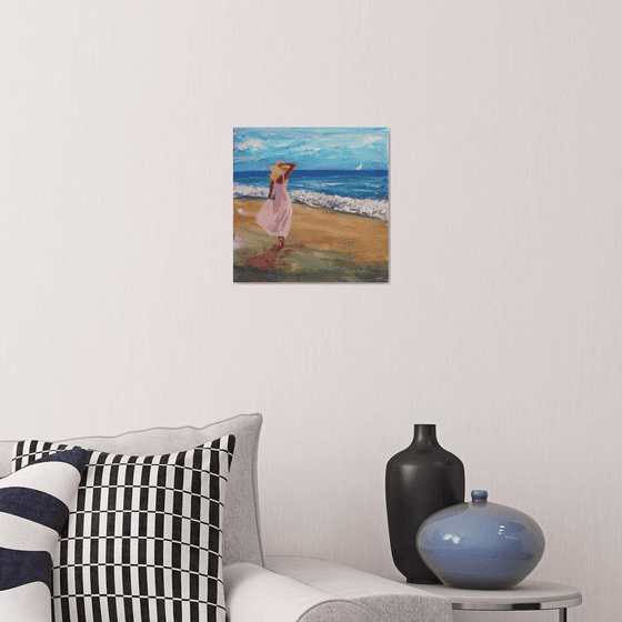 ON THE BEACH... /  ORIGINAL PAINTING