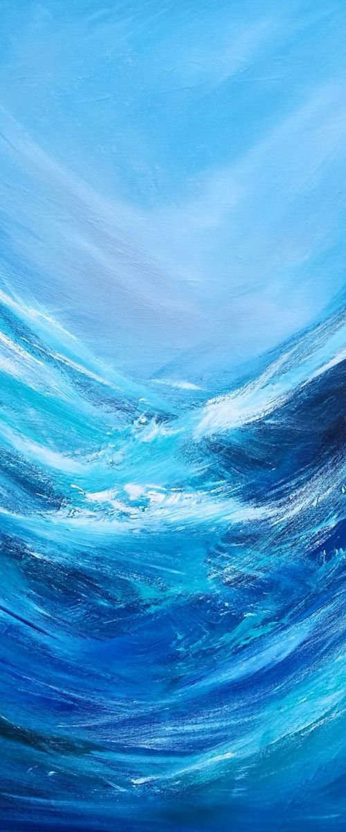 Maelstrom 1 - Surf, Wave Art, Seascape, by Mel Graham