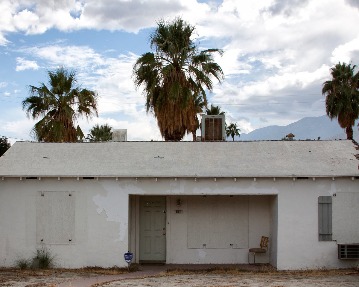 Impressionistic Cityscapes Photograph By William Dey, 22 X 18", Abandoned In The Desert Palm Springs Ca, Original Artwork