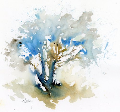 Blue Tree by Alex Tolstoy