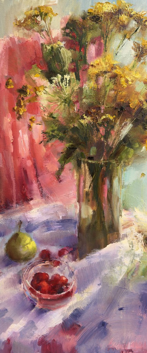 Yellow wildflowers by Olha Laptieva