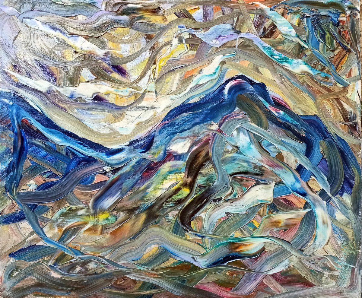 Impressionistic Landscape Oil Painting By Antonino Puliafico, 24 X 20, Nebrodi, Original Artwork