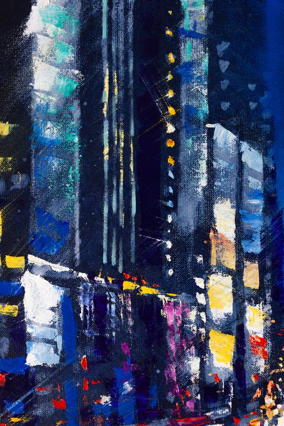 ABSTRACT CITYSCAPE ,Night city