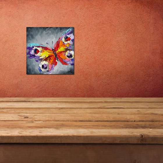 Triptych "Flight together" - triptych, triptych butterfly, insects, oil painting, butterfly, butterfly art, gift, art