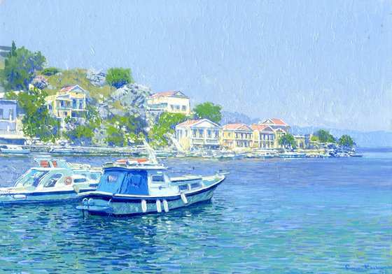 Symi port and harbor