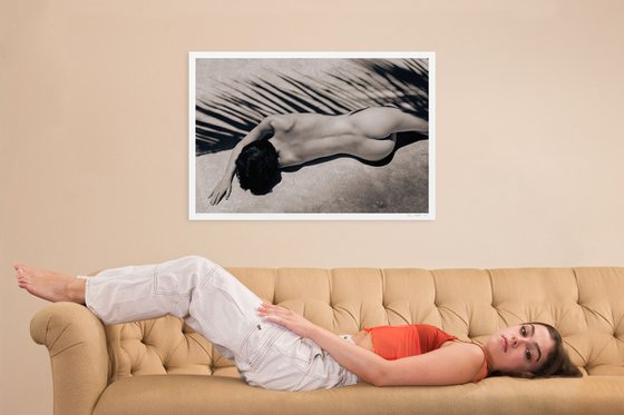Fille dans une ombre feuillue 3/5