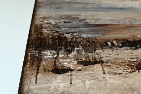 Brown abstract painting VA766