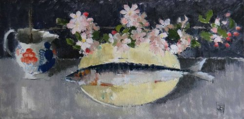 Blossom with Fish by Jill Barthorpe