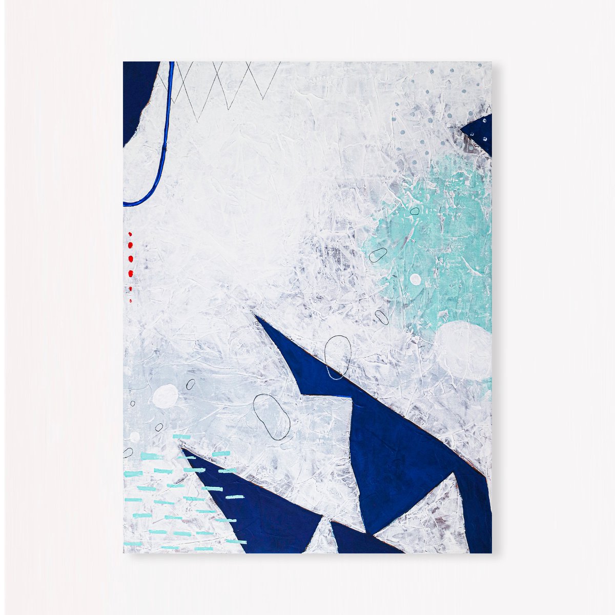 Abstract Acrylic Painting By Hyunah Kim, 36 X 48, Vere, Original Artwork