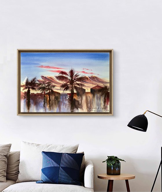 Warm Evening in Sicily Port