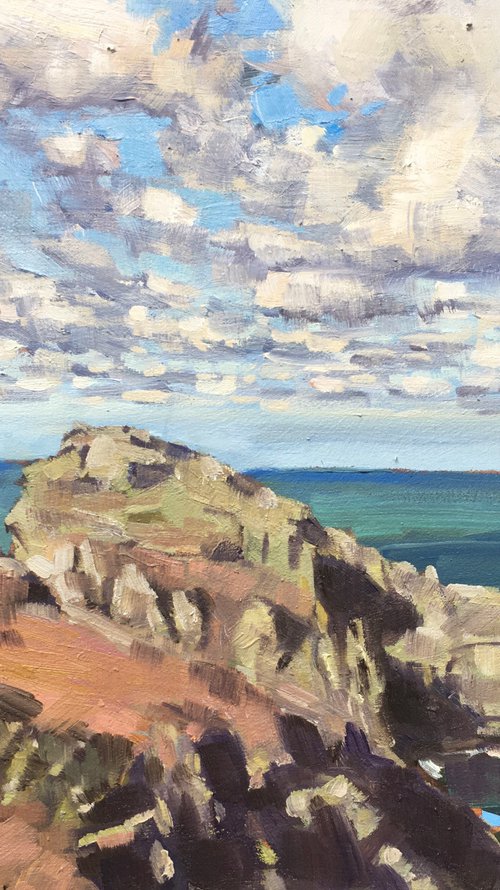 Bossiney Autumn, Cornwall by Louise Gillard