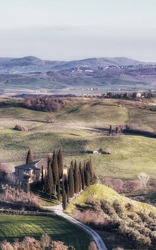 Tuscan hills in spring colors by Karim Carella