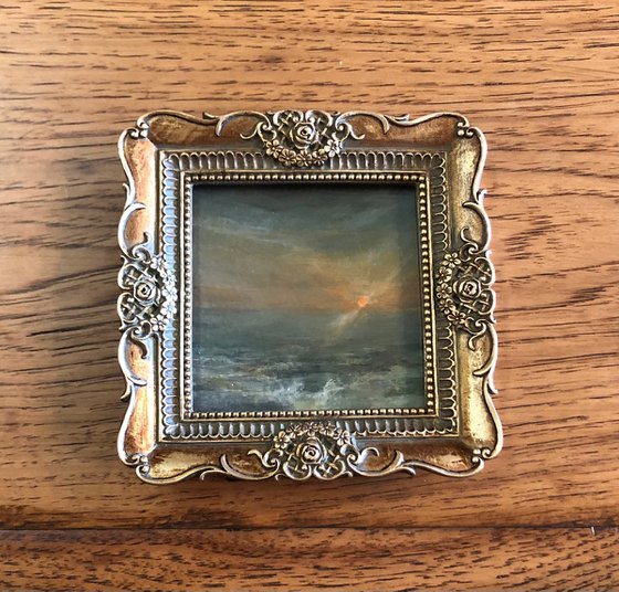 Antique Finds miniature Collection Tangerine sunset