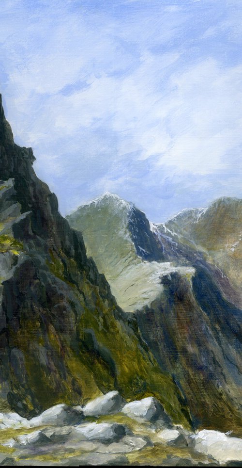 Snowdon From Lliwedd, Snowdonia by Bryn Humphreys