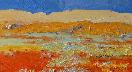 Desert under the Blue Sky