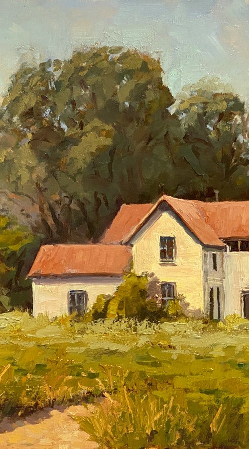 Farmhouse landscape by Tatyana Fogarty